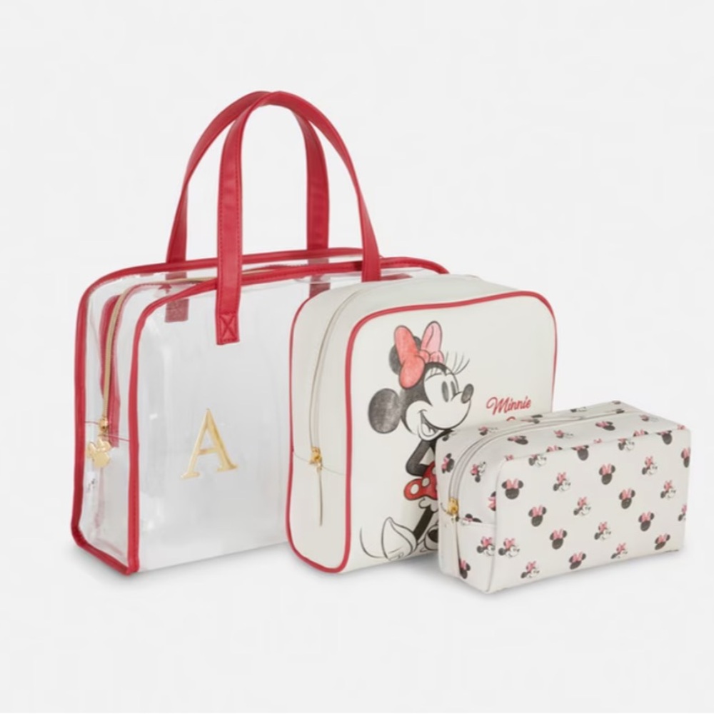 Disney's Minnie Mouse 3 In 1 Makeup Bag , cosmetic bag set.